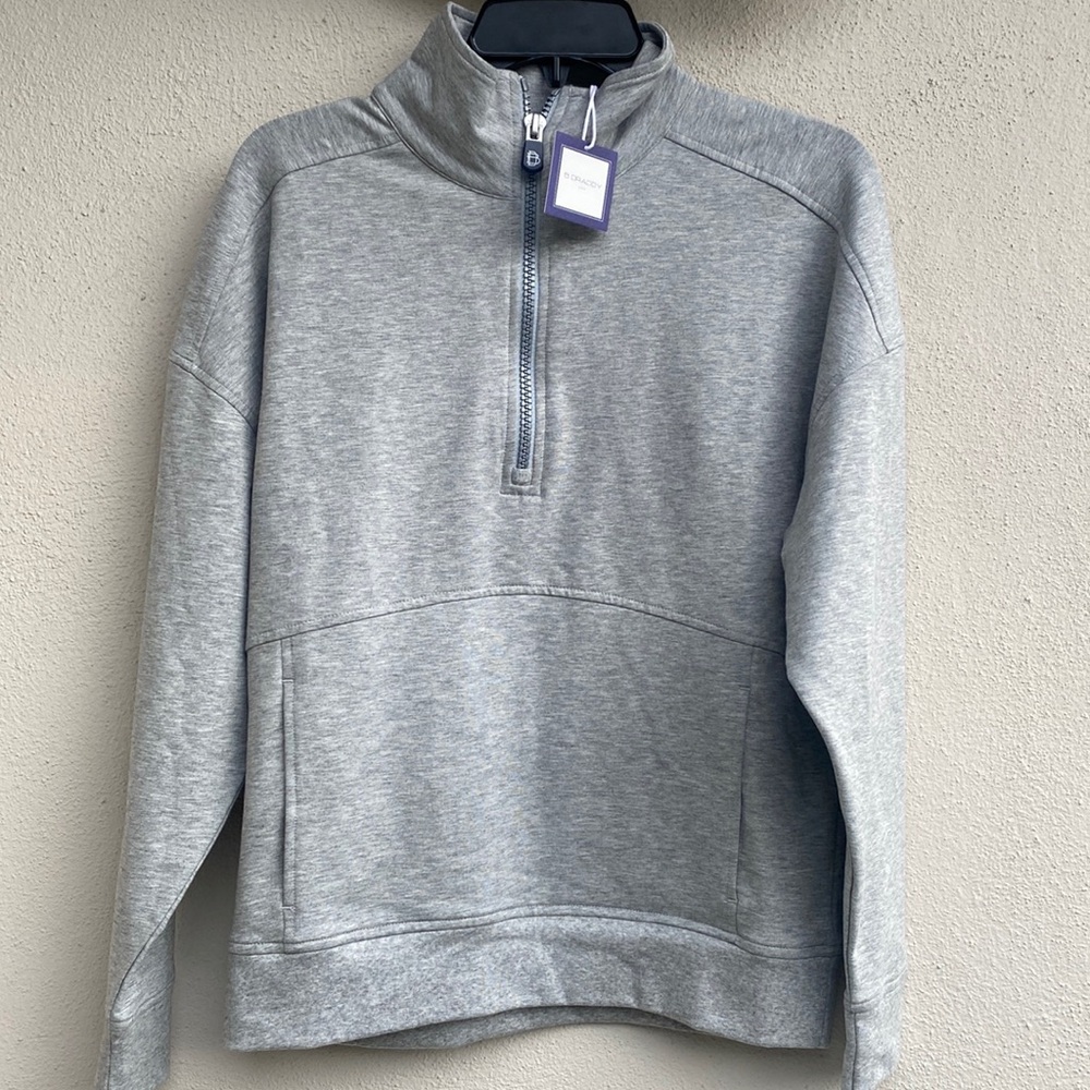 B. Draddy Siobhan Sweatshirt in Grey Heather size XS NWT - Picture 5 of 10